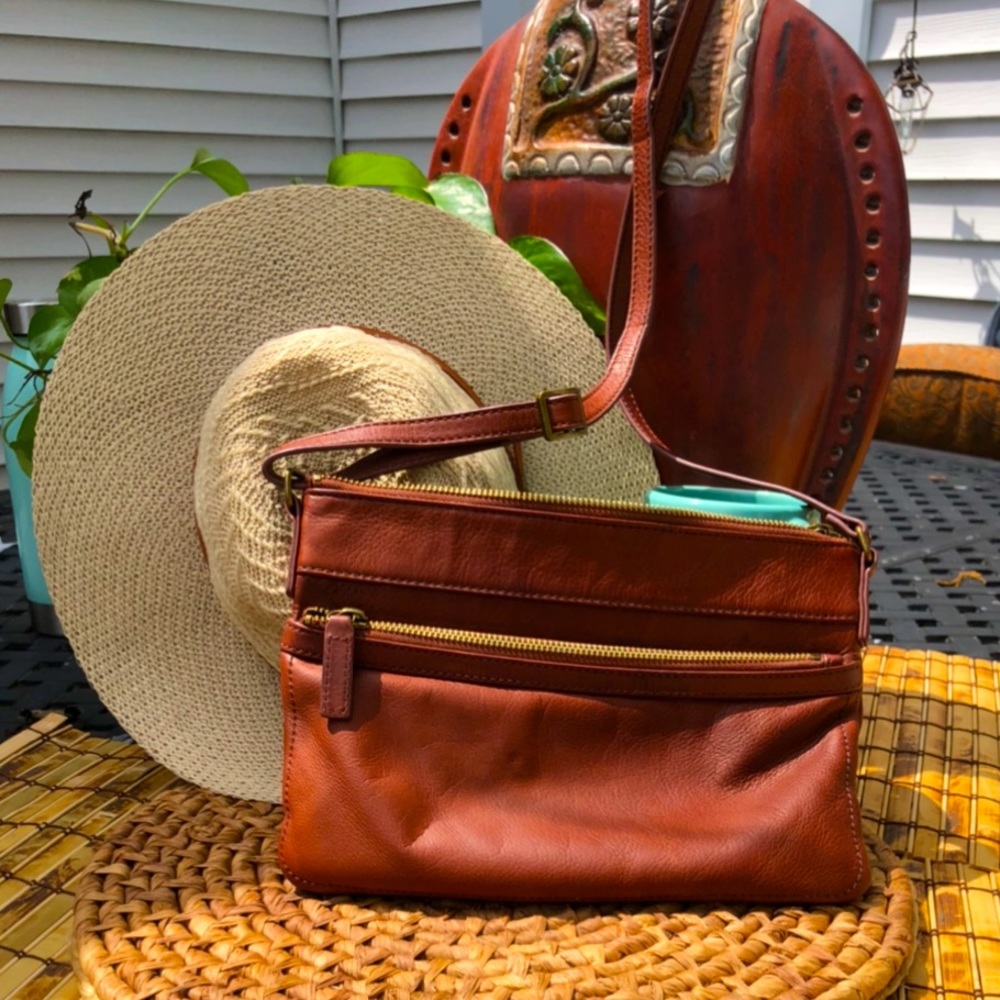 Margot New York  Leather Crossbody Purse
